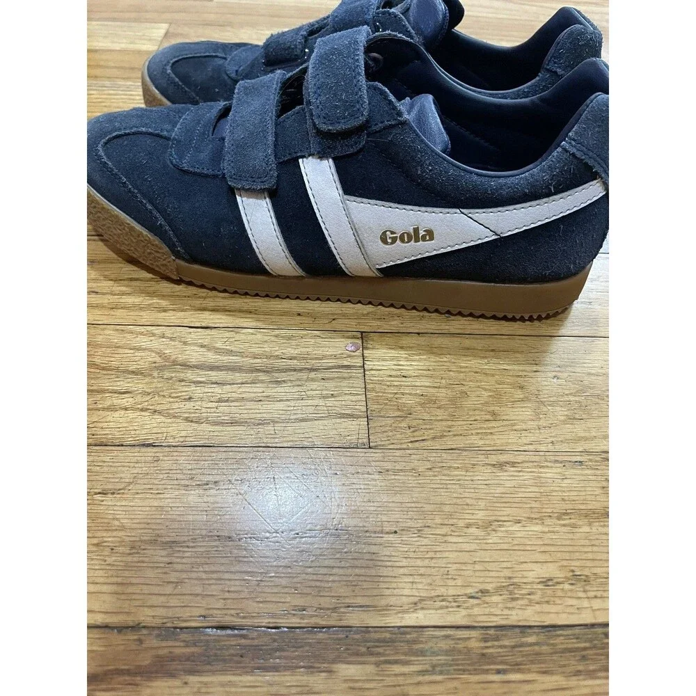 Gola Classics Harrier Vel 2 Strap Suede Unisex Sneakers Blue White US 4